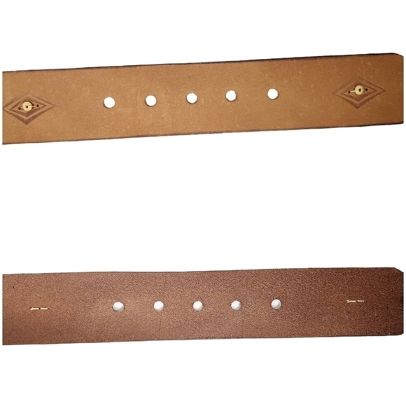 NINE WEST genuine leather beaded belt - Picture 6 of 7